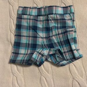 Andy & Evan Plaid Shorts Size 3-6M Blue Nordstrom